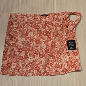 NWT Lulu's Wrap Skirt Floral Summer Spring XL C003